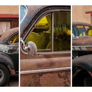 Street Parking at the Cowgirl Cafe, Santa Fe, New Mexico by Suzanne McIntire