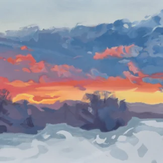 Parting Rays Ablaze by Richard Moore