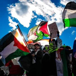 Free Palestine March by Cleveland Nelson