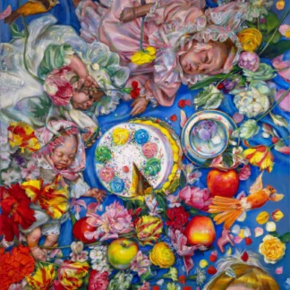 Three Cherubs And A Cake by Teresa Oaxaca