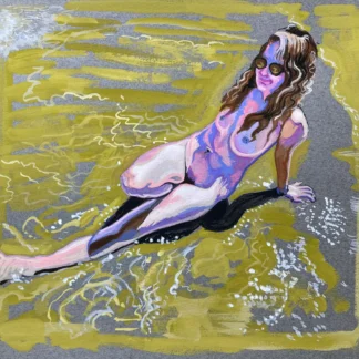 Portrait of Tia at the Beach by Ralph Paine