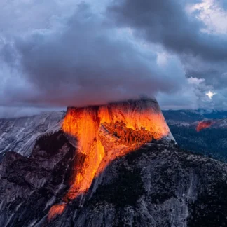 Sunset, Half Dome by James Parson