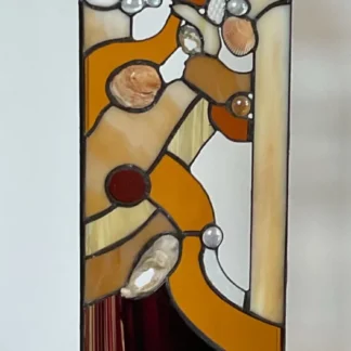Untitled vertical glass by Ginger Peloquin