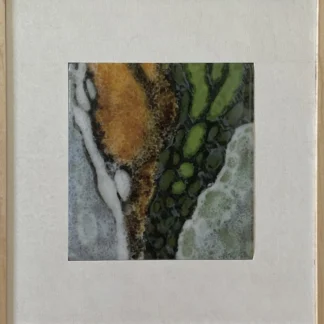 Fused glass abstract number 9 by Ginger Peloquin