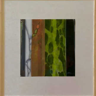 Fused glass abstract number ten by Ginger Peloquin