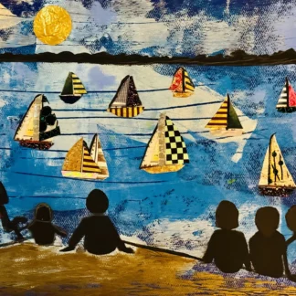 Moonlight Boat Parade by Liz Santulli
