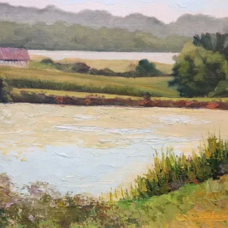 Bowling Pond July Morning by Barbara Stepura