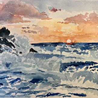 Ocean Sunset by Alice Stock