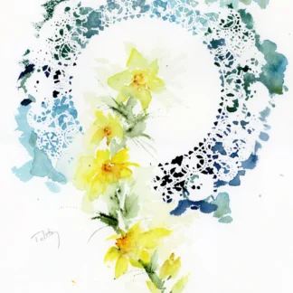Daffodils on a Plate by Alexandra Tolstoy