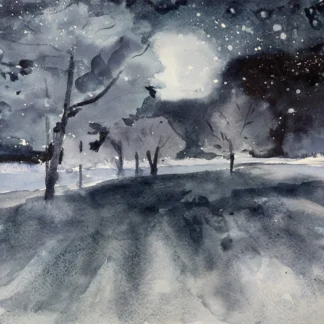 Lumley Park in Blue by Ronna Traylor