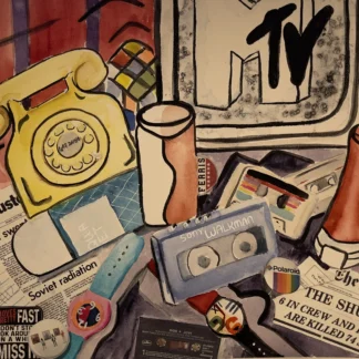 My Desk: 1986 by Ronna Traylor