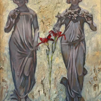 Twin Girls in the Garden by Ito Briones