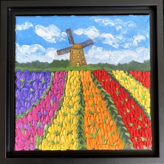 WINDMILL AT TULIP FIELDS by Trupti Vakharia