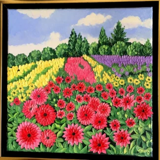 PINK DAHLIA FIELDS by Trupti Vakharia