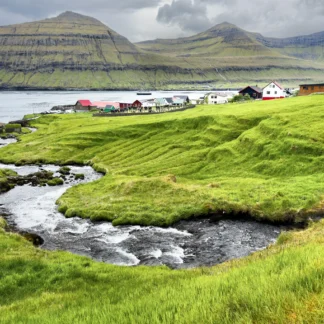 Faroe Islands Village by Wayne Guenther